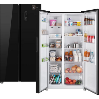  Холодильник Weissgauff WSBS 500 Inverter NoFrost Black 