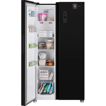  Холодильник Weissgauff WSBS 500 Inverter NoFrost Black 
