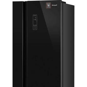 Холодильник Weissgauff WSBS 500 Inverter NoFrost Black 