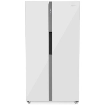  Холодильник ZUGEL ZRSS630W белое стекло 