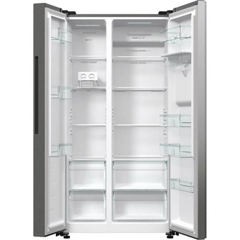  Холодильник Gorenje NRR9185EAXLWD серебристый матовый 