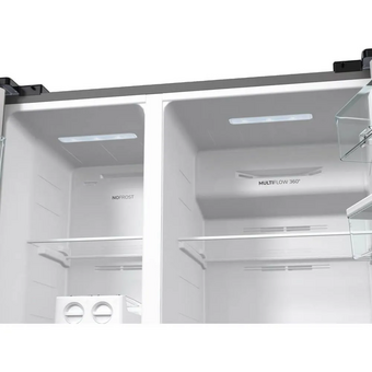  Холодильник Gorenje NRR9185EAXLWD серебристый матовый 
