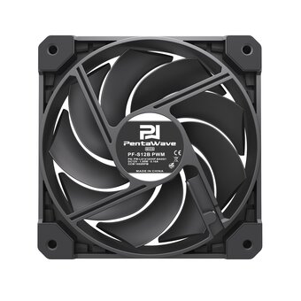  Вентилятор PentaWave PF-S12B PWM / 120mm 4 pin Magnetic Hydraulic 500-2000rpm 68CFM 29.2dBA/ Black 