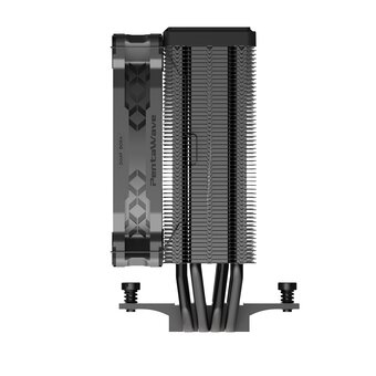  Кулер PentaWave PC-Z04E BK LGA115X/1200/1700/AM4/AM5 (TDP 220W, 1*120mm PWM Fan, 4 тепловые трубки 6мм, 600-1850RPM, 12-32,6dBa) 