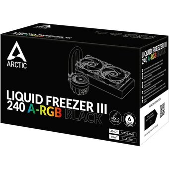  СВО Arctic Cooling Arctic Liquid Freezer III-240 A-RGB Black (ACFRE00142A) Multi Compatible All-In-One CPU Water Cooler 