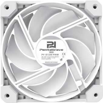  Вентилятор PentaWave PF-S12W PWM / 120mm 4 pin Magnetic Hydraulic 500-2000rpm 68CFM 29.2dBA/ White 