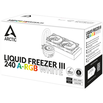 СВО Arctic Cooling Arctic Liquid Freezer III-240 A-RGB White (ACFRE00150A) Multi Compatible All-In-One CPU Water Cooler 
