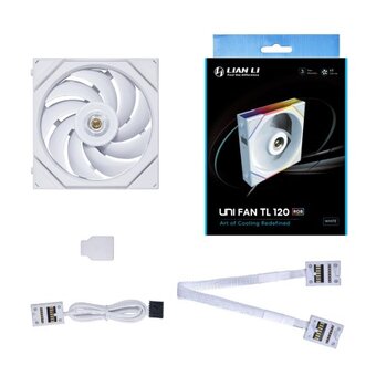  Вентилятор Lian Li Uni Fan TL LED 120 White (G99.12TL1W.R0) 120x124x28мм (PWM, ARGB, 200-2600 об/мин, 33dBa) 
