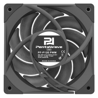  Вентилятор PentaWave PF-P12E PWM / 120mm 4 pin Dual NMB Ball Bearing 500-3000rpm 91.5CFM 41.2dBA/ Black 