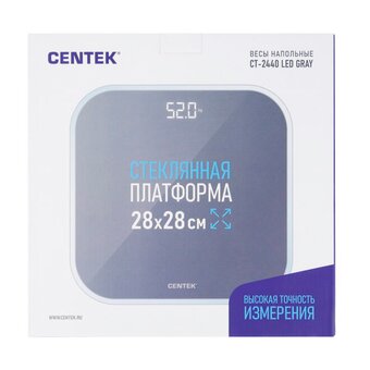  Весы напольные Centek CT-2440 Gray LED 