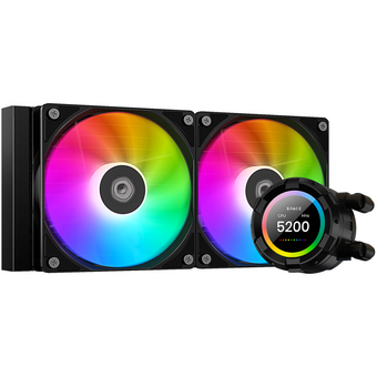  СВО ID-COOLING SL240 XE LGA20XX/1700/1200/115X/AM5/AM4 (TDP 3000W, PWM, LCD Display, Dual ARGB Fan 120mm) RET 