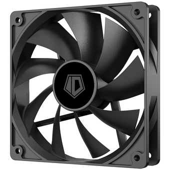  Вентилятор ID-COOLING XF-120-K 120x120x25мм (PWM, Low Noise, резиновые углы, 700-1800об/мин, черный) BOX 