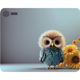  Коврик для мыши Cactus CS-MP-D12M Owl gray 300x250x3мм 