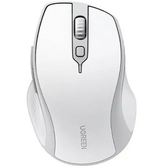  Мышь UGREEN MU101 (15805) Ergonomic Contoured-Shape Design Wireless Mouse White Gray 