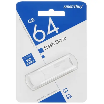  USB-флешка Smartbuy SB64GBCLU-W3 64GB Clue White UFD 3.0/3.1 