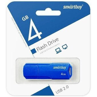  USB-флешка Smartbuy Clue SB4GBCLU-BU 4Gb Blue 