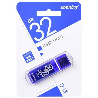  USB-флешка Smartbuy SB32GBGS-DB 32GB Glossy series Dark Blue 3.0/3.1 