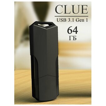  USB-флешка Smartbuy SB64GBCLU-K3 64GB Clue Black UFD 3.0/3.1 