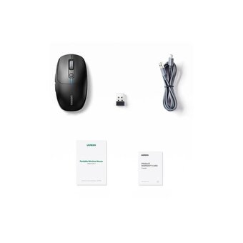  Мышь UGREEN MU103 (90539) Gaming Lightweight Wireless Mouse Black 