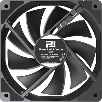  Вентилятор PentaWave PF-M12B PWM / 120mm 4 pin Hydraulic 900-1600rpm 68CFM 28.5dBA/ Black 