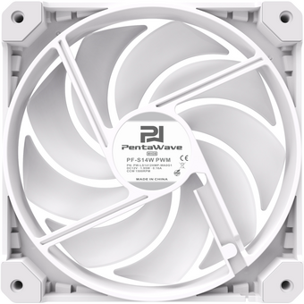  Вентилятор PentaWave PF-S14W PWM / 140mm 4 pin Magnetic Hydraulic 500-1500rpm 68CFM 29.2dBA/ White 