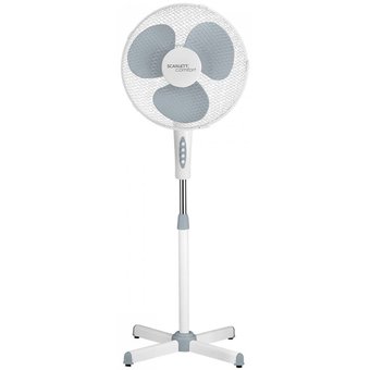  Вентилятор напольный Scarlett SC-SF111B20 белый/серый 
