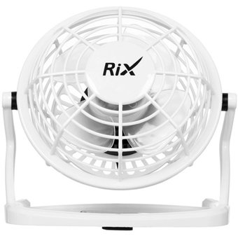  Вентилятор настольный RIX RDF-1500USB белый 