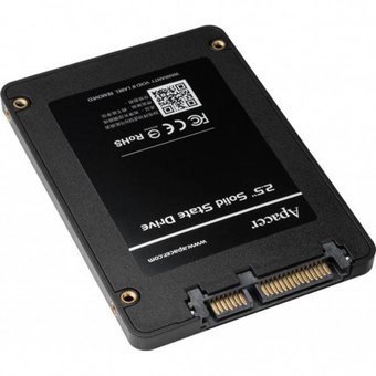  SSD Apacer PANTHER AS340 (AP120GAS340XC-1) 120Gb SATA 2.5" 7mm, R550/W520 Mb/s, IOPS 80K, MTBF 1,5M, 3D NAND, Retail 