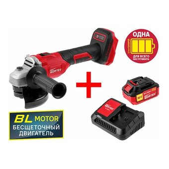  УШМ WORTEX CAG 1812-1 E ALL1 (0329192) АКБ+ЗУ 