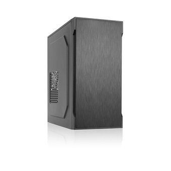  Корпус Foxline FL-708-FZ450 mATX case, black, w/PSU 450W 8cm, w/2xUSB2.0, w/pwr cord, w/o Fan 