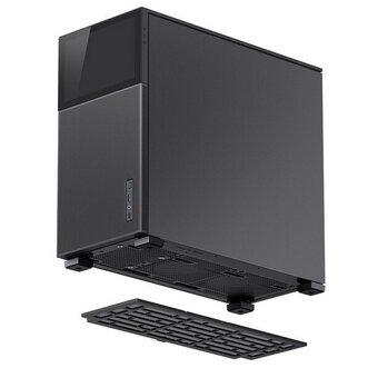  Корпус JONSBO D41 Mesh SC Black без БП, боковая панель из закаленного стекла, 8” Color TFT-LCD screen, mini-ITX, micro-ATX, ATX, черный 