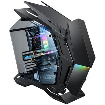  Корпус JONSBO MOD-3 Black без БП, боковые панели из закаленного стекла, mini-ITX, micro-ATX, ATX, черный 