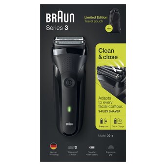  Бритва сетчатая Braun S3301 черный 