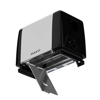  Тостер MAXVI KT822S silver-black 