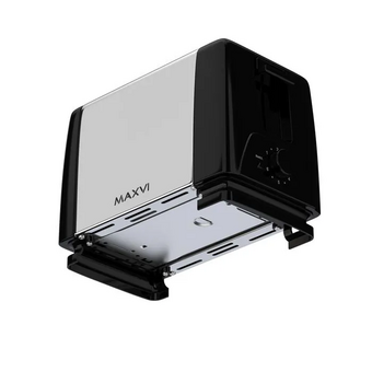  Тостер MAXVI KT822S silver-black 