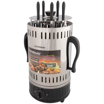  Электрошашлычница ENDEVER Grillmaster 290, серебристый/черный 
