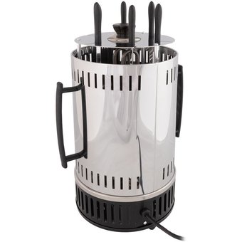  Электрошашлычница ENDEVER Grillmaster 295, серебристый/черный 