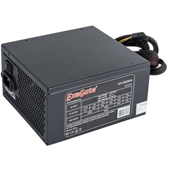  Блок питания Exegate 800PPX RTL EX220363RUS 800W, ATX, black, active PFC, 14cm, 20+4p/4+4p/PCI-E/4*IDE/5*SATA 