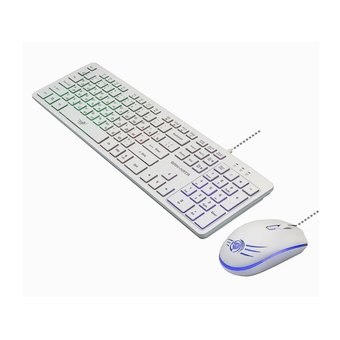  Комплект Dialog KMGK-1707U White Gan-Kata (клавиатура + опт. мышь) с RGB подсветкой 