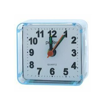  Часы-будильник PERFEO PF_C3088 Quartz PF-TC-001 синие 