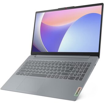  Ноутбук LENOVO IdeaPad 3 Slim 15IAH8 (83ER001TRK) 15.6" 1920x1080/Intel Core i5-12450H/RAM 8Гб/SSD 512Гб/Intel UHD Graphics/EngRus/DOS серый 1.62 кг 