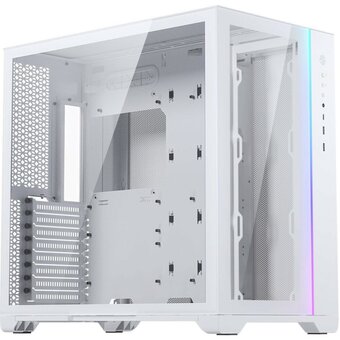  Корпус Phanteks MagniumGear Neo Qube 2, White (MG-NE620Q_DWT02_RU), Dual System, ARGB Strip, боковая и передняя панель Tempered Glass, Mid-Tower 