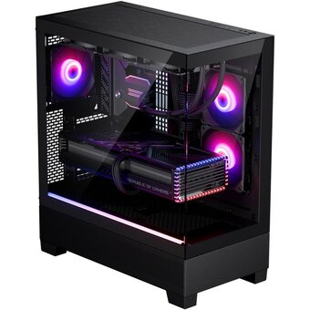  Корпус PHANTEKS 523 XT View, Black (PH-XT523V1_DBK01_RU) , 3x120mm ARGB Fan, Tempered Glass, Mid-Tower 