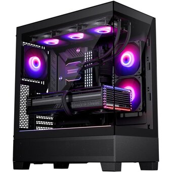  Корпус PHANTEKS 523 XT View, Black (PH-XT523V1_DBK01_RU) , 3x120mm ARGB Fan, Tempered Glass, Mid-Tower 