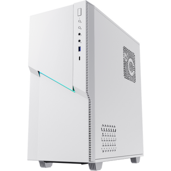  Корпус Gamemax ZORRO COC White без БП (Midi Tower, Белый, 1*USB3.0, 1*USB Type-C, COC fan) 