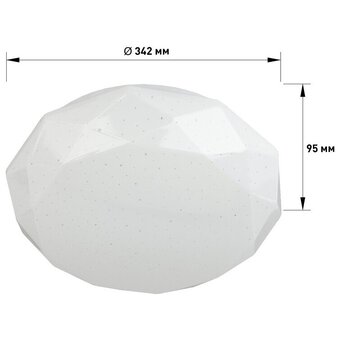  Светильник потолочный Эра Sparkle SPB-6-24-6,5K (Б0054056) 24Вт 6500K 
