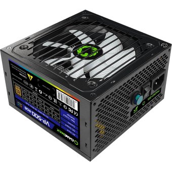  Блок питания GameMax VP-500-RGB 80+ ATX 500W, Ultra quiet 
