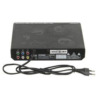  Плеер DVD Hyundai H-DVD120 черный ПДУ 