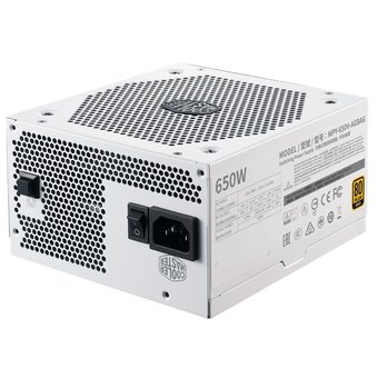  Блок питания Cooler Master Gold-V2 White Edition (MPY-650V-AGBAG-EU) Power Supply, 650W, ATX, 135mm, 24pin, 12xSATA, 4xPCI-E(6+2), APFC, Full M 