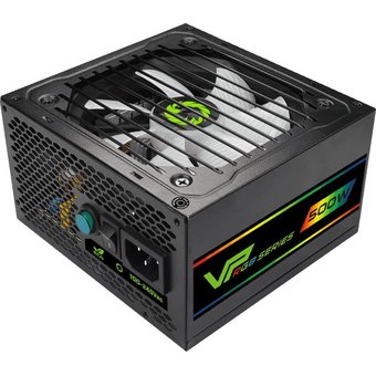 Блок питания GameMax VP-500-RGB 80+ ATX 500W, Ultra quiet 